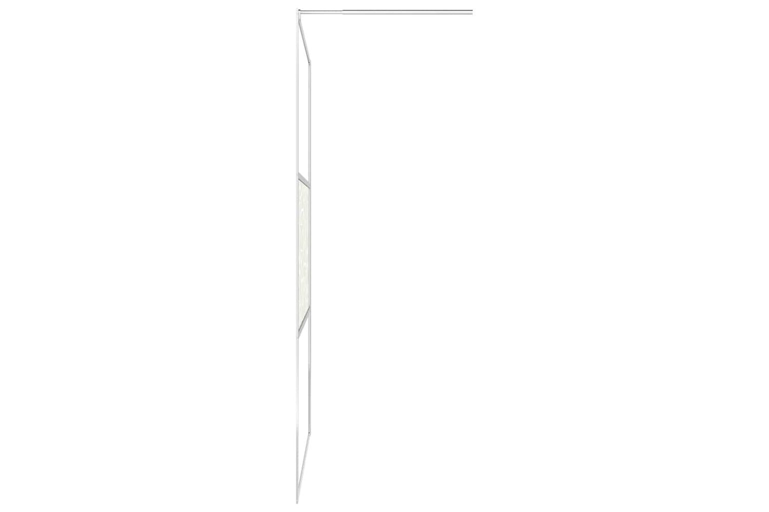 vidaXL 146652 Walk-in Shower Wall Esg Glass With Stone Design 100x195cm-5