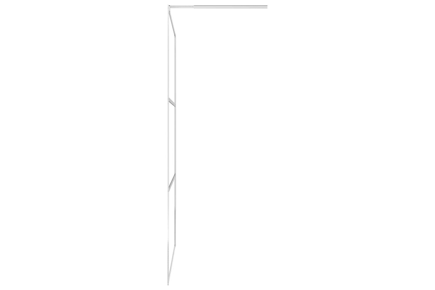 vidaXL 146648 Walk-in Shower Wall With Whole Frosted Esg Glass 115x195cm-5