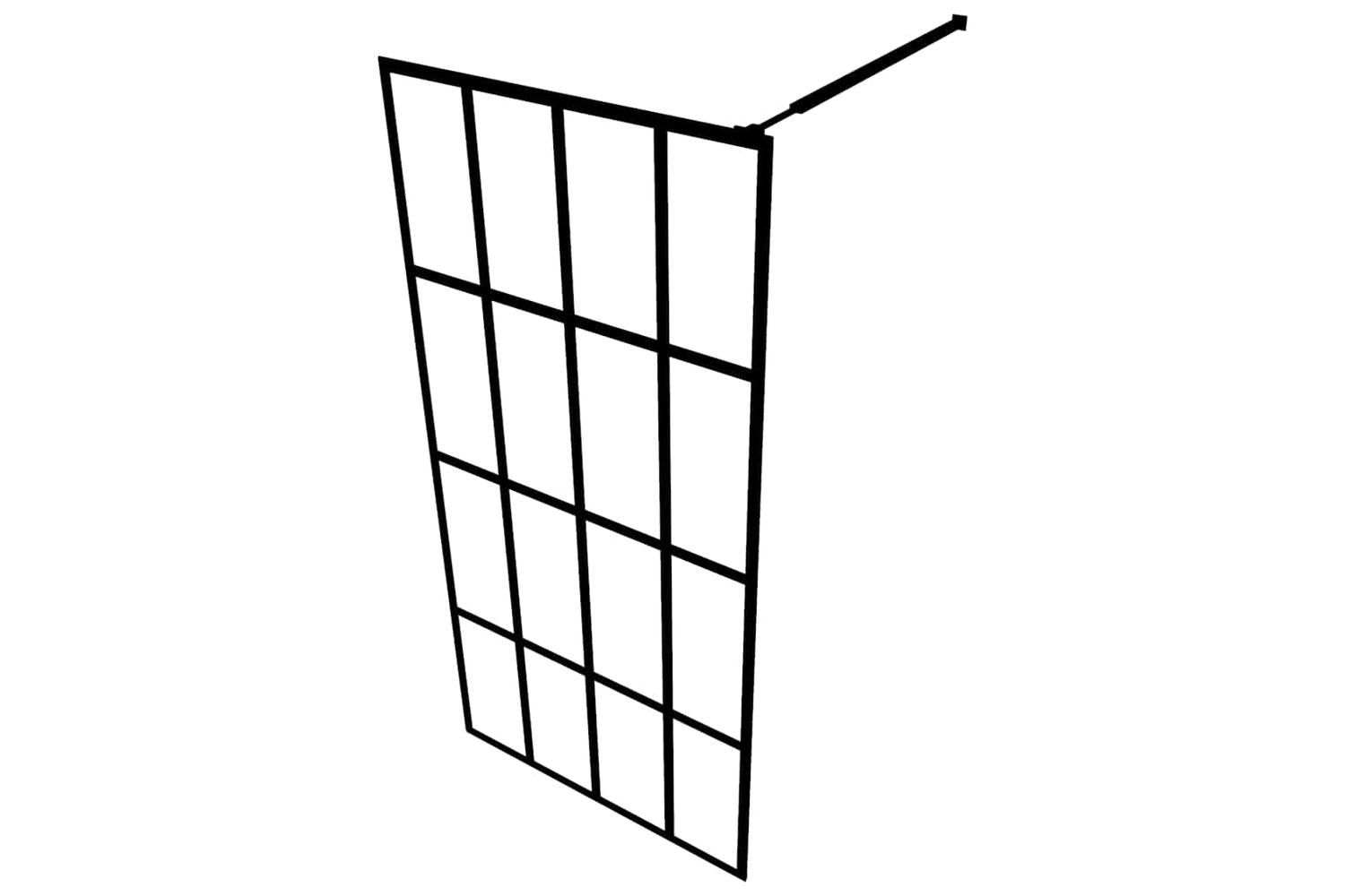 vidaXL 145674 Walk-in Shower Screen Clear Tempered Glass 80x195cm-4