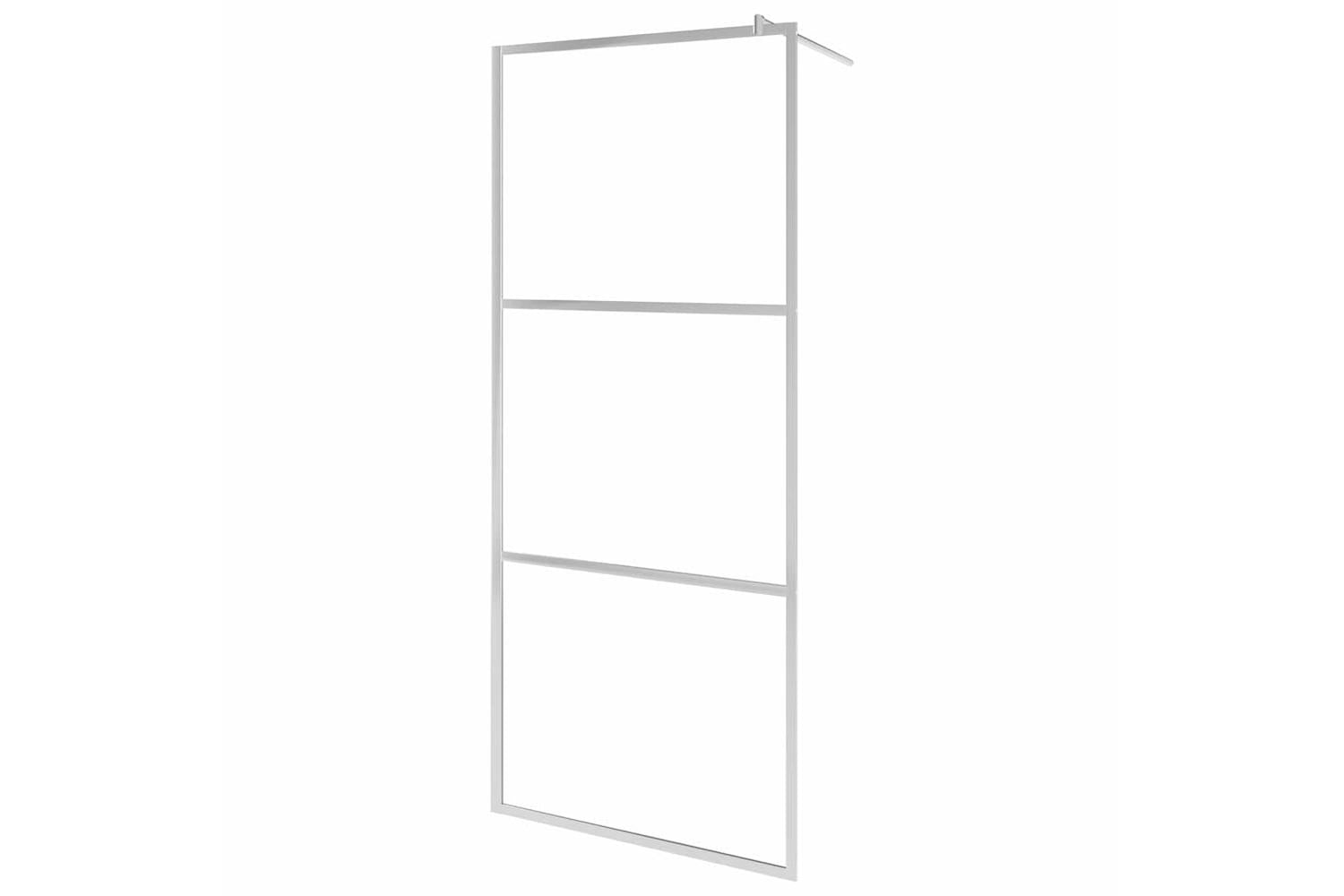 vidaXL 146645 Walk-in Shower Wall With Whole Frosted Esg Glass 80x195cm