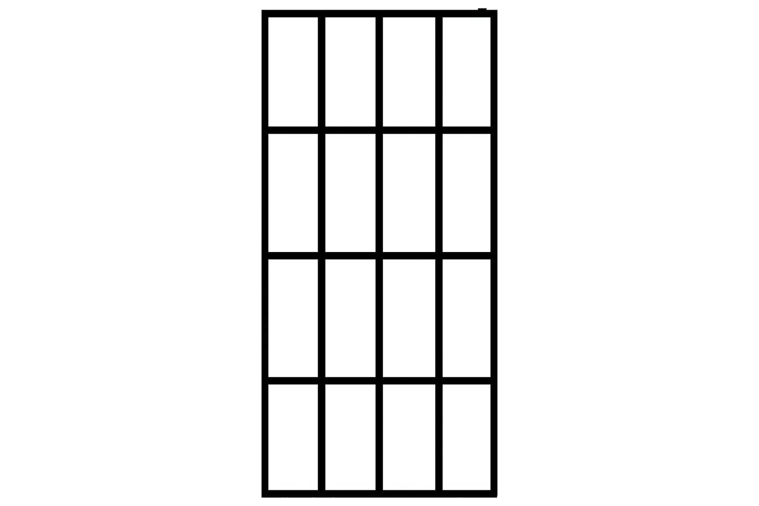 vidaXL 145688 Walk-in Shower Screen Frosted Tempered Glass 140x195cm-3