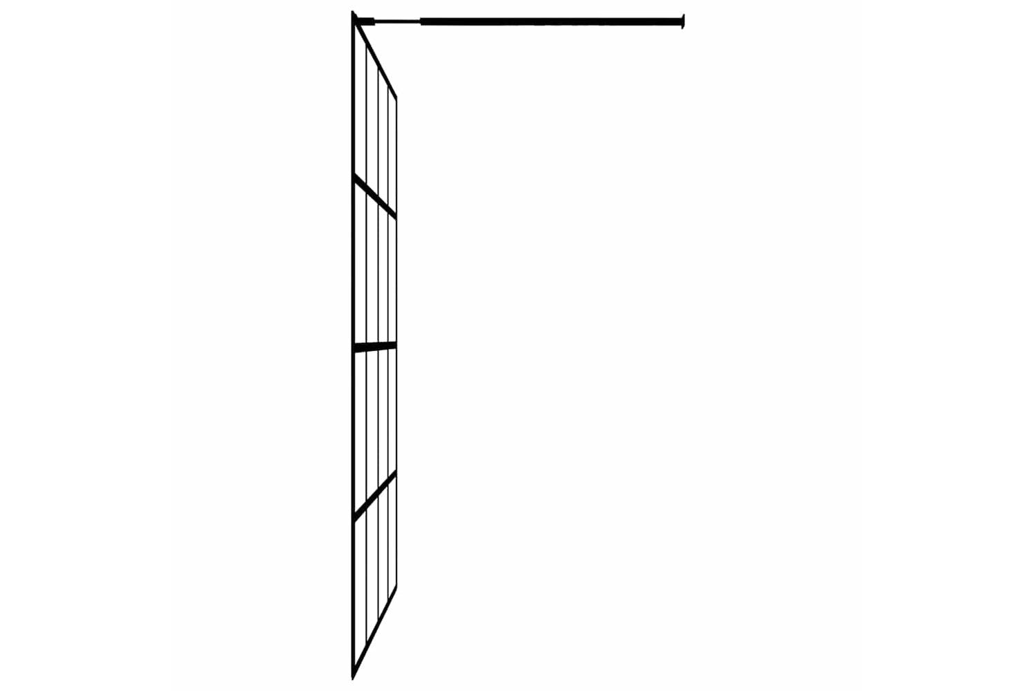 vidaXL 145677 Walk-in Shower Screen Clear Tempered Glass 118x190cm-5