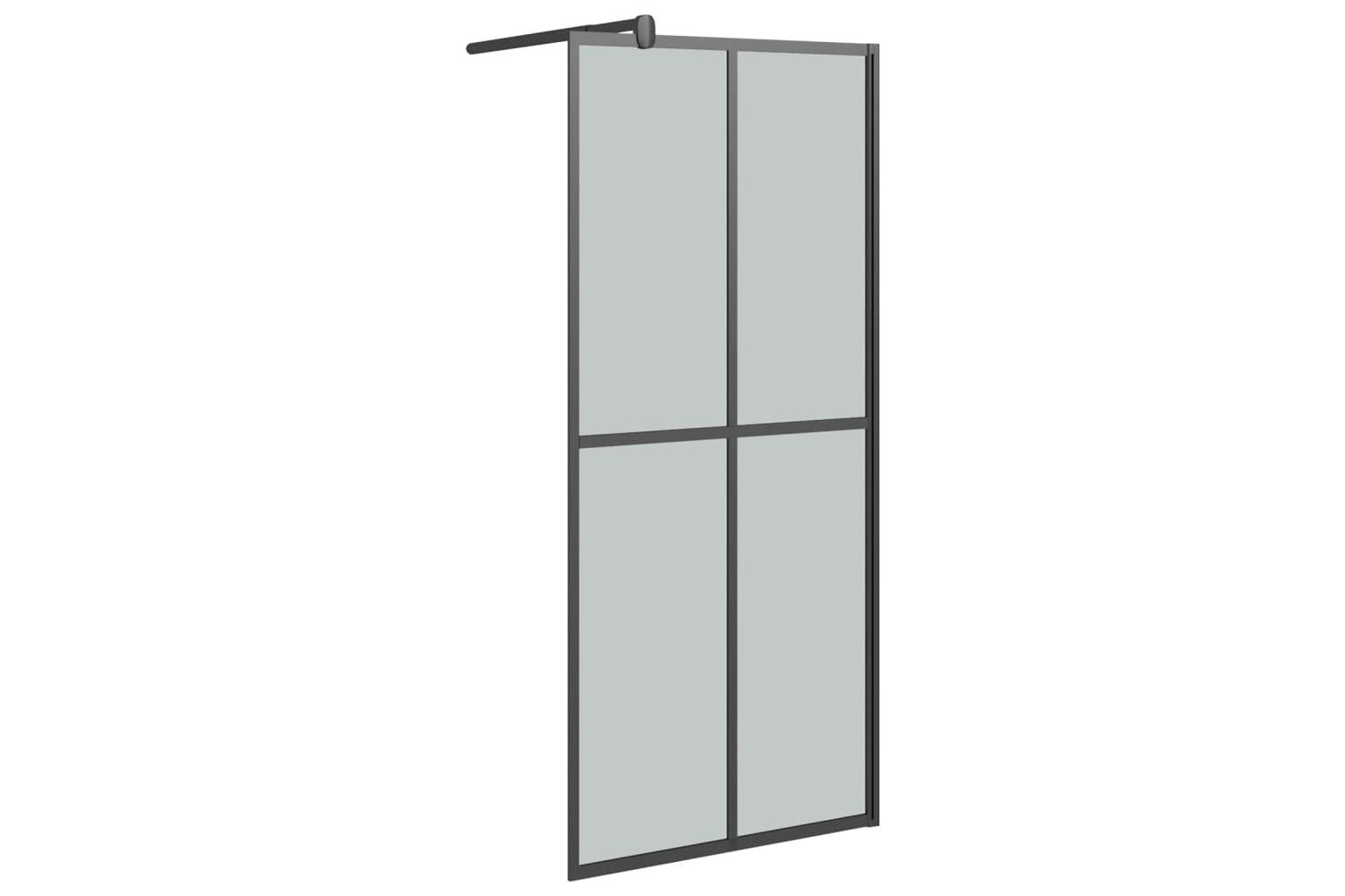 vidaXL 151884 Walk-in Shower Screen 80x195cm Dark Tempered Glass-2