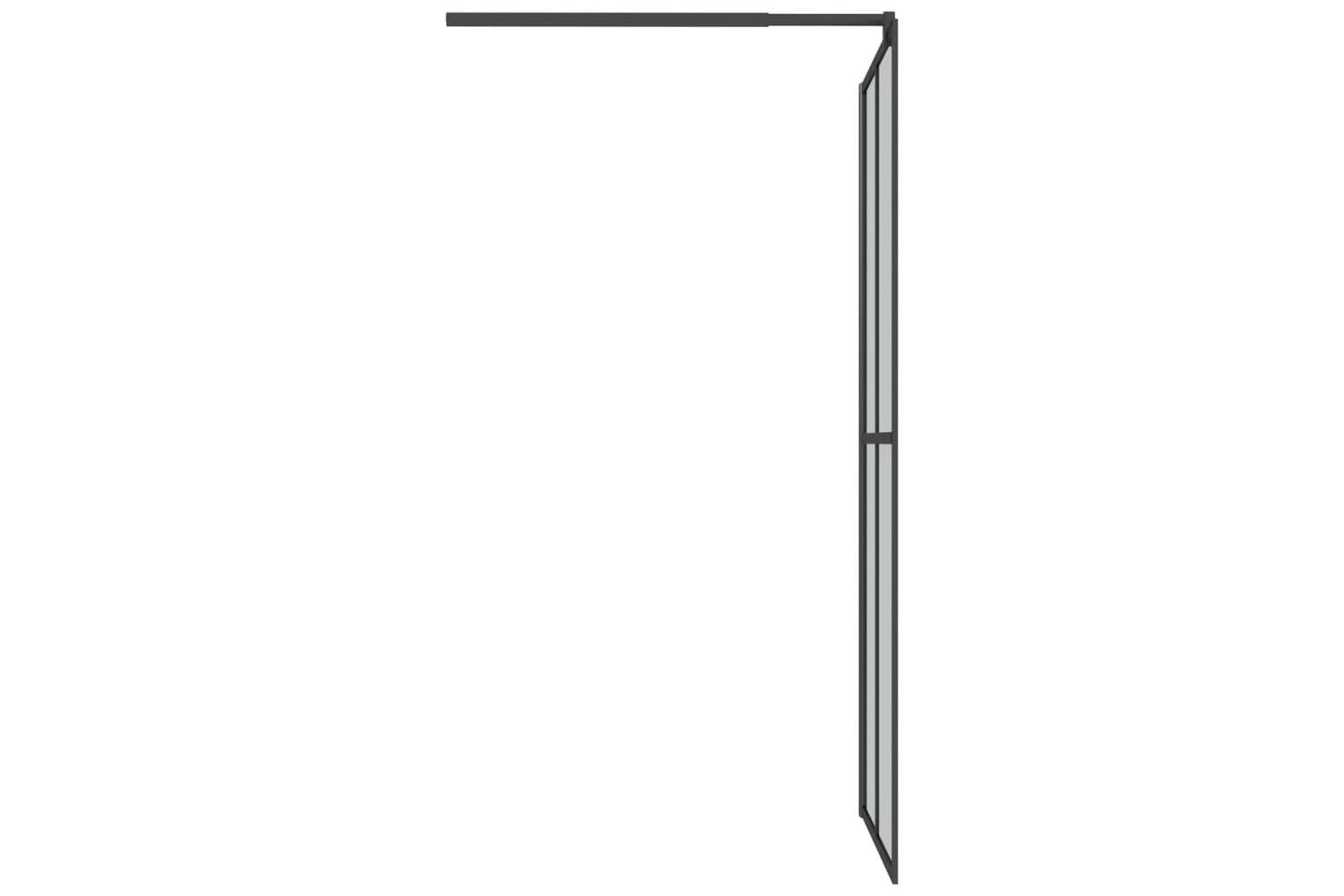 vidaXL 151884 Walk-in Shower Screen 80x195cm Dark Tempered Glass-4