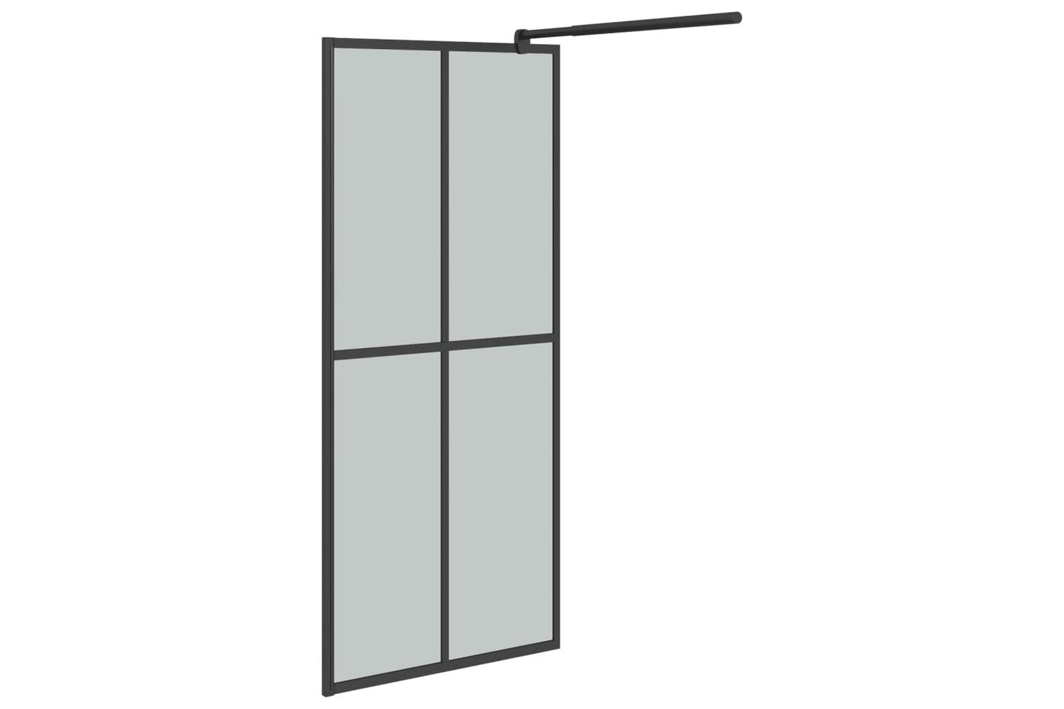 vidaXL 151884 Walk-in Shower Screen 80x195cm Dark Tempered Glass-5
