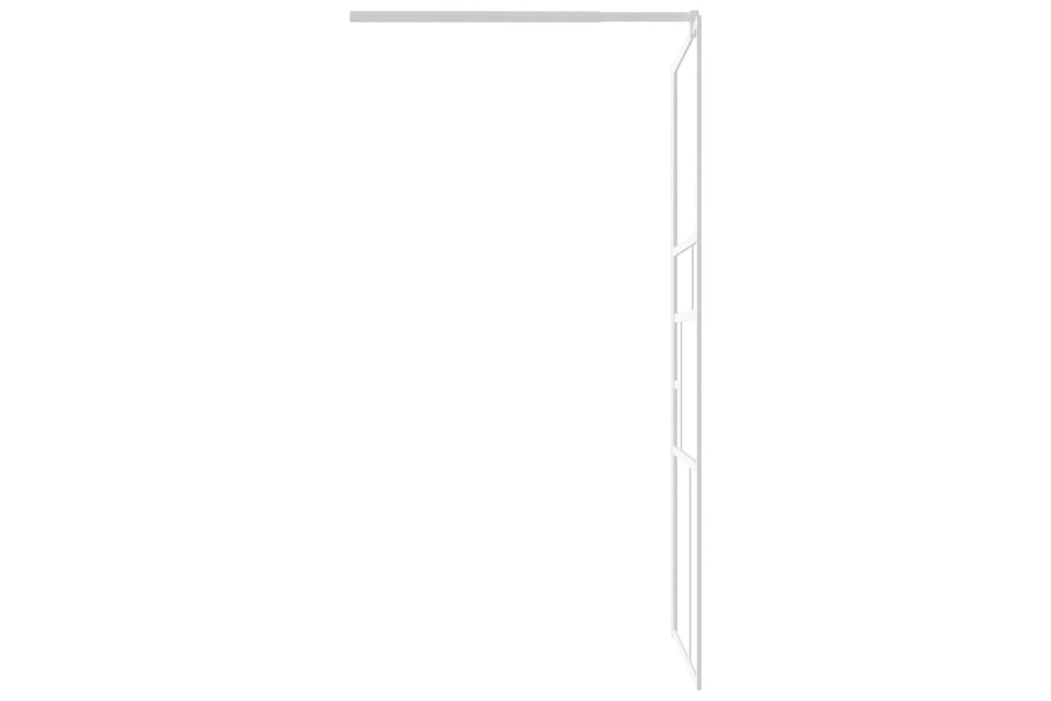 vidaXL 151868 Walk-in Shower Wall 80x195cm Esg Glass White-5