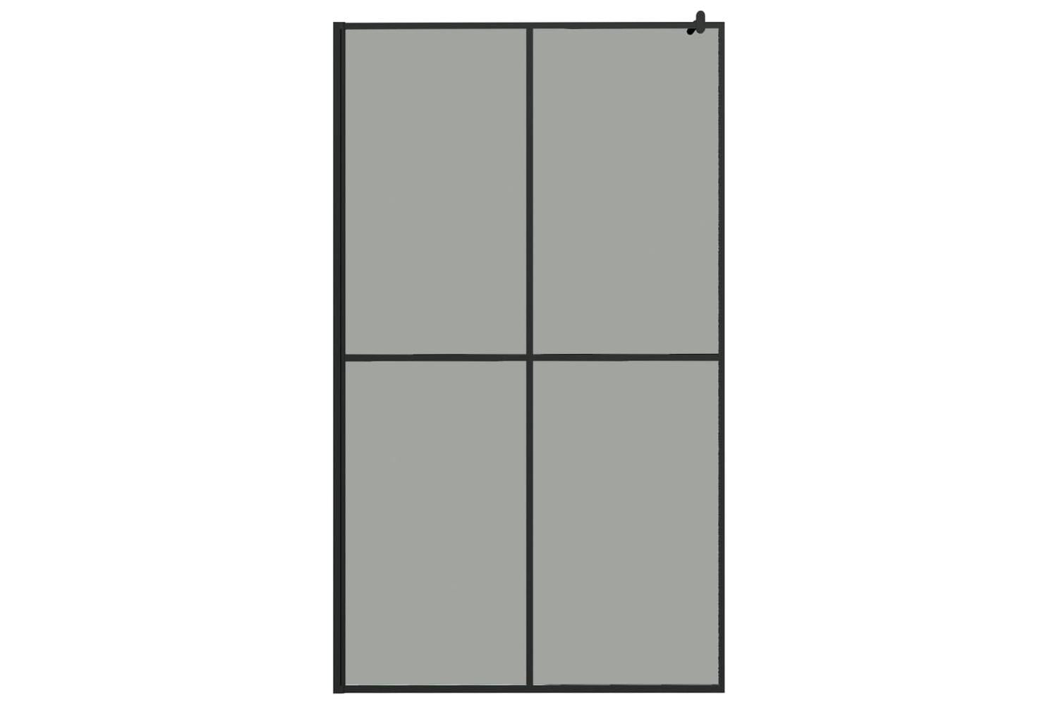 vidaXL 151887 Walk-in Shower Screen 118x190cm Dark Tempered Glass-3