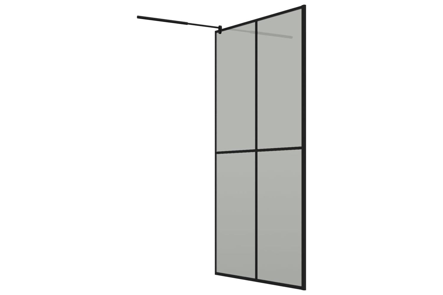 vidaXL 151887 Walk-in Shower Screen 118x190cm Dark Tempered Glass-5
