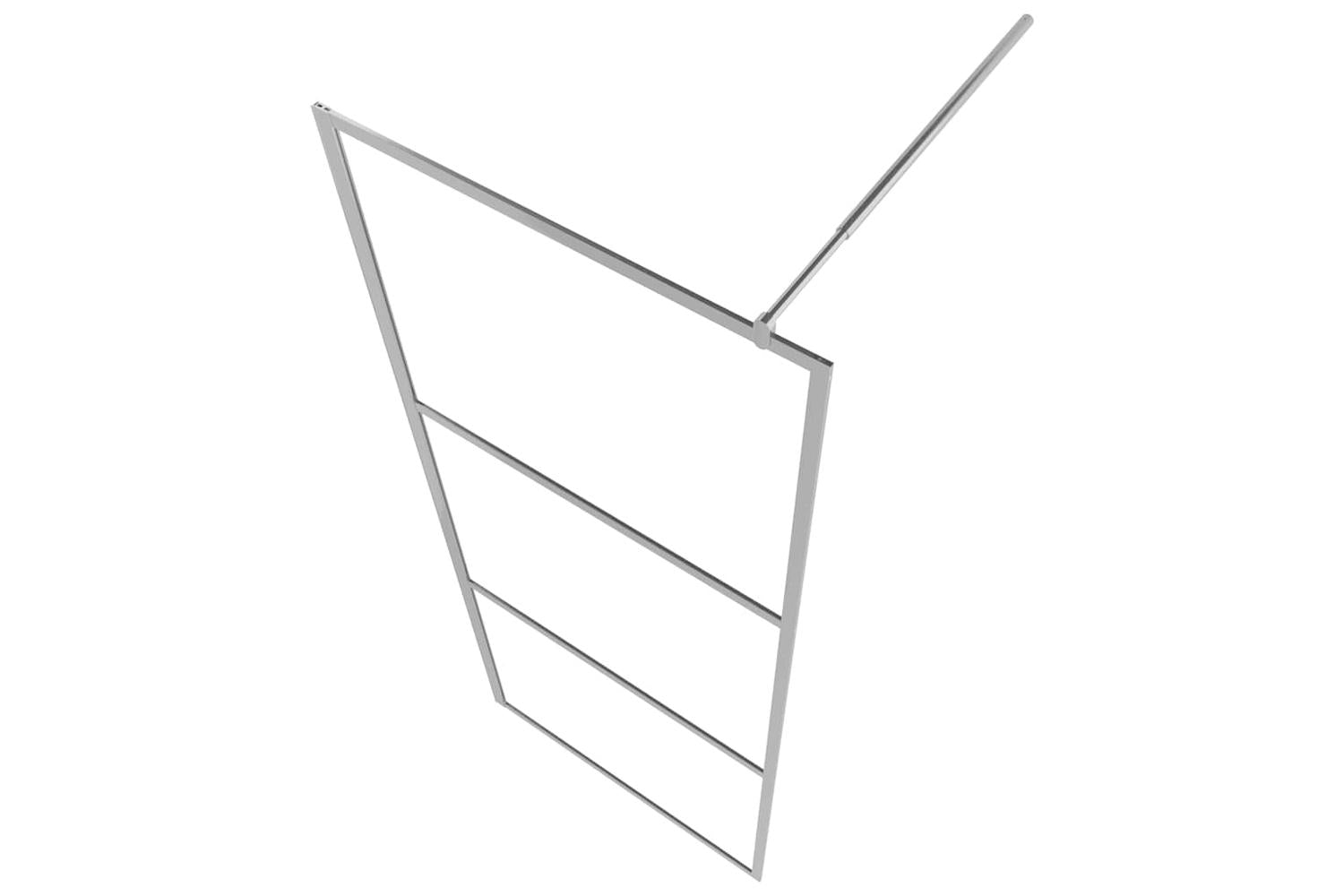 vidaXL 146638 Walk-in Shower Wall With Clear Esg Glass 115x195cm-4