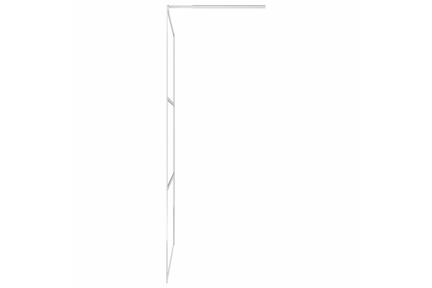 vidaXL 146637 Walk-in Shower Wall With Clear Esg Glass 100x195cm-5