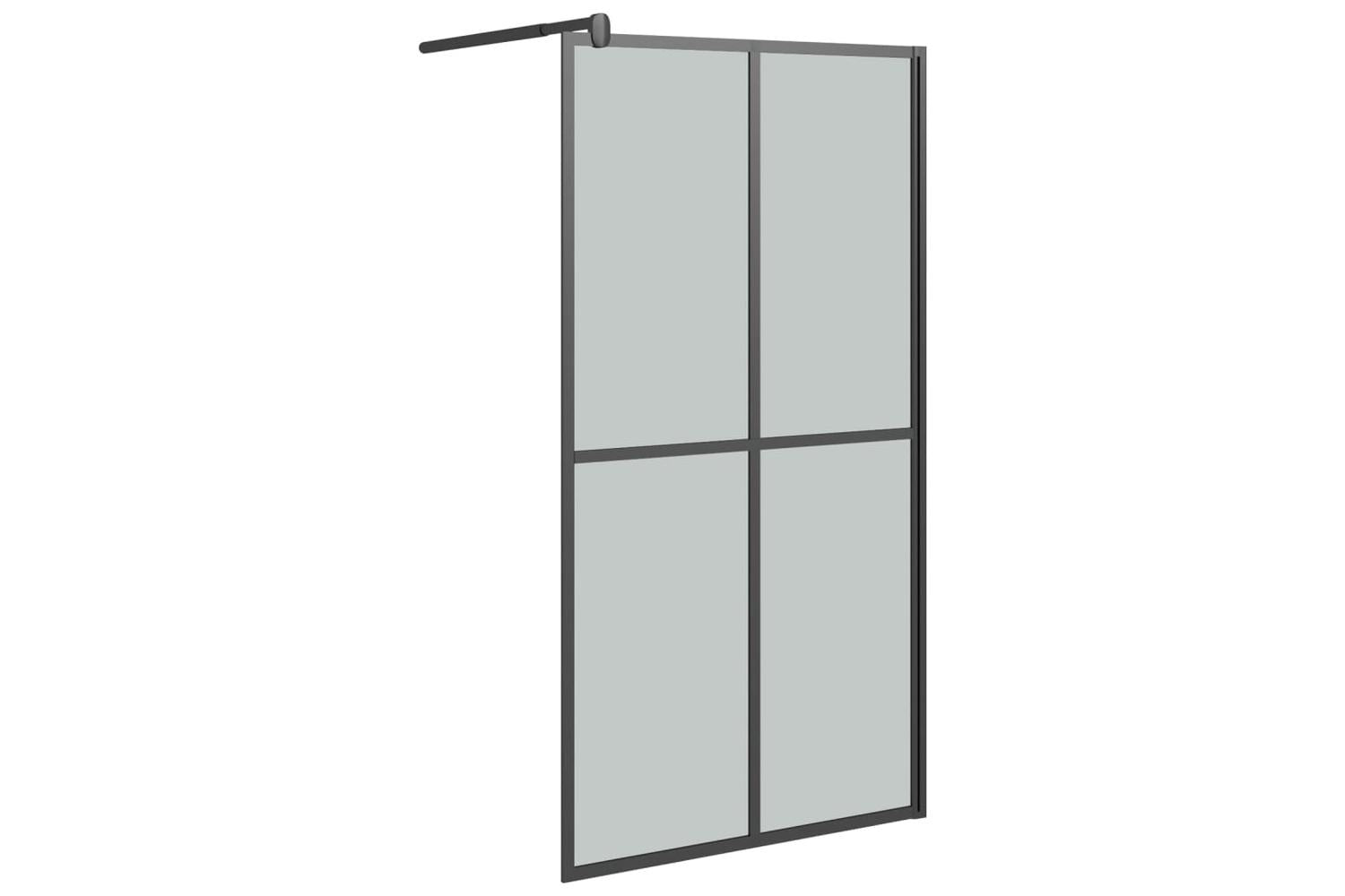 Vidaxl 151886 Walk-in Shower Screen 100x195cm Dark Tempered Glass-2