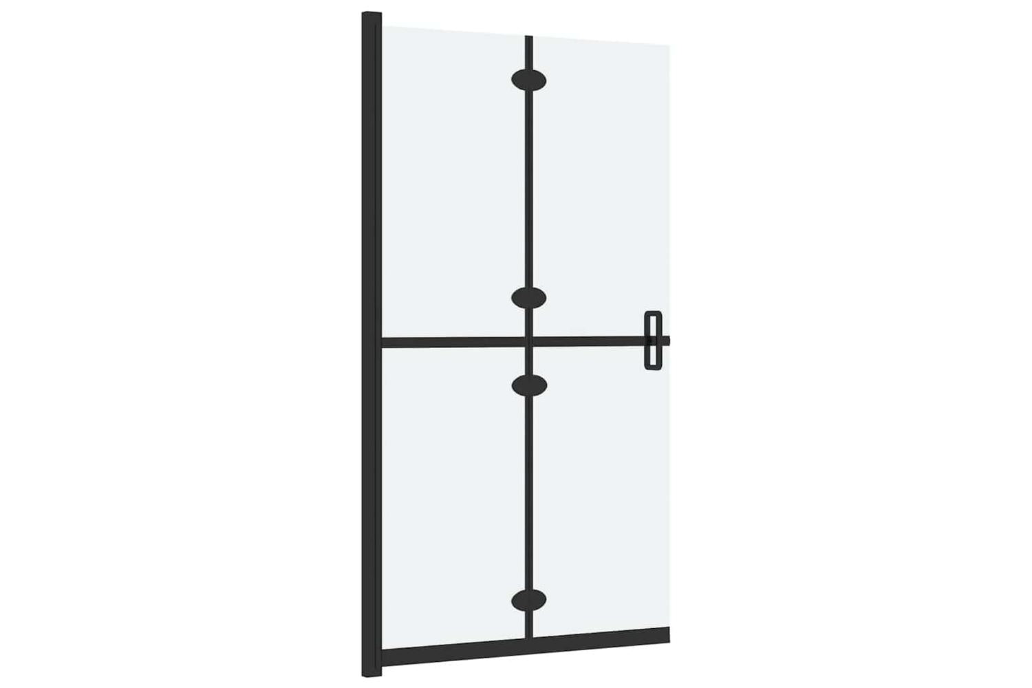 vidaXL 151192 Foldable Walk-in Shower Wall Frosted Esg Glass 70x190cm-4