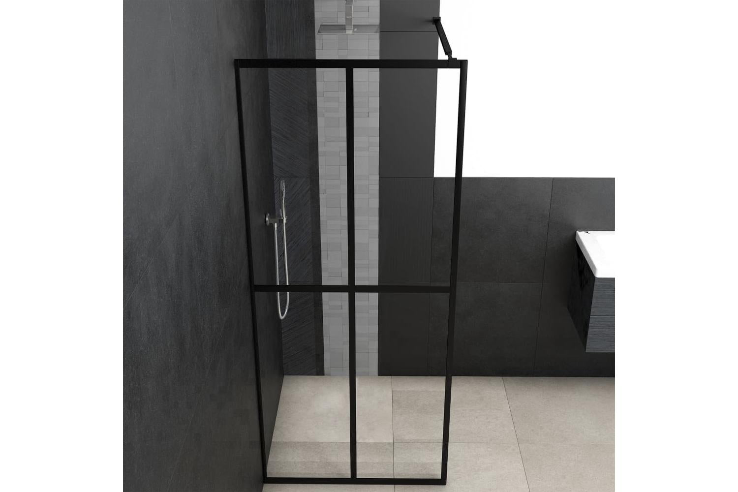 vidaXL 145681 Walk-in Shower Screen Clear Tempered Glass 100x195cm-3