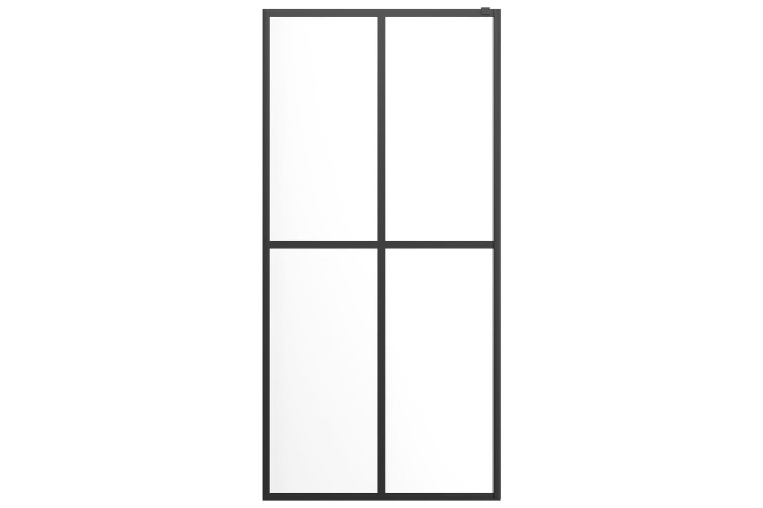 vidaXL 145681 Walk-in Shower Screen Clear Tempered Glass 100x195cm-4