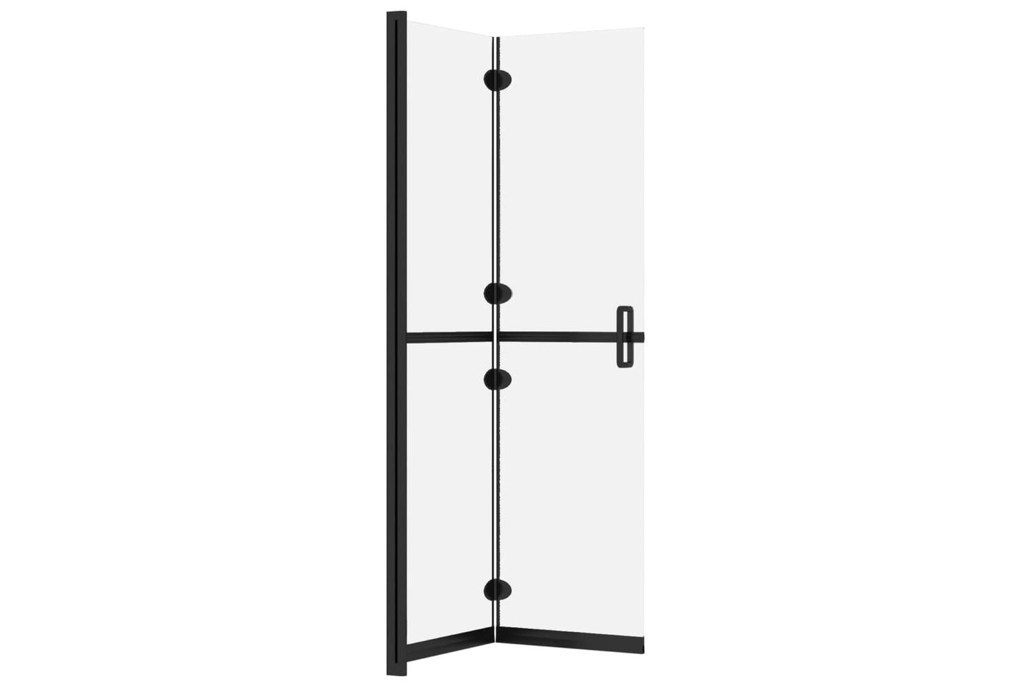 vidaXL 151197 Foldable Walk-in Shower Wall Frosted Esg Glass 120x190cm-5