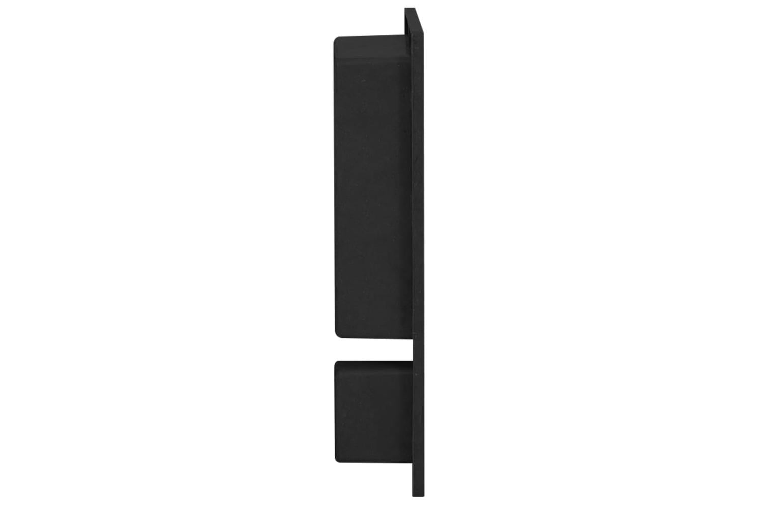 vidaXL 151397 Shower Niche With 2 Compartments Matt Black 41x51x10cm-3