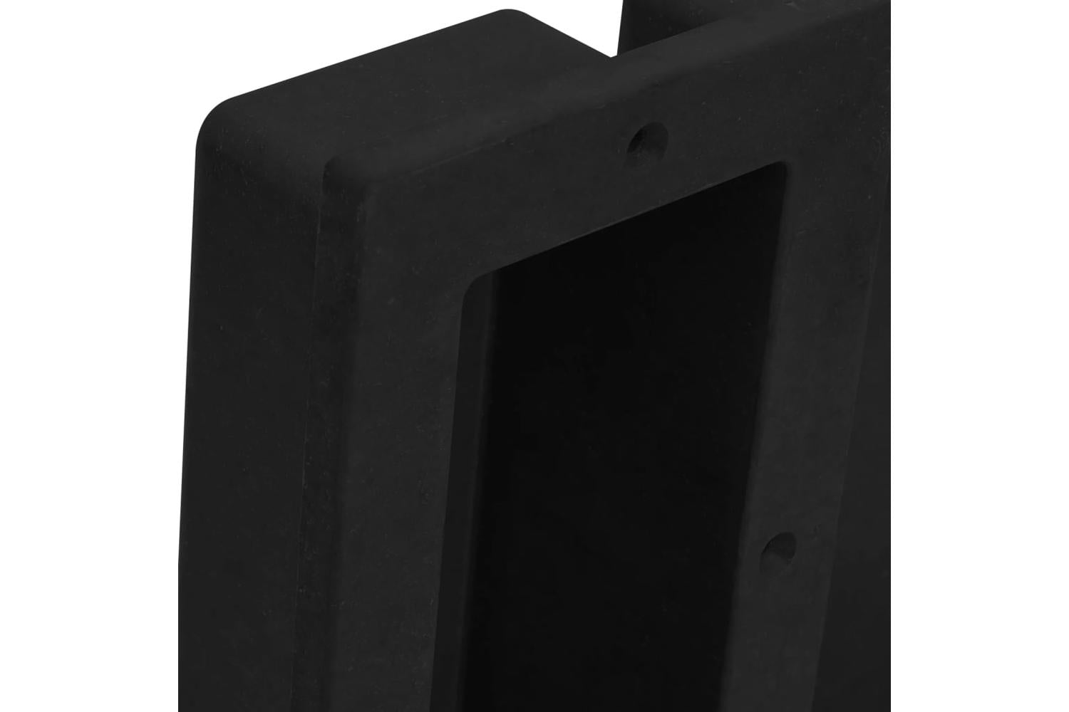 vidaXL 151397 Shower Niche With 2 Compartments Matt Black 41x51x10cm-4
