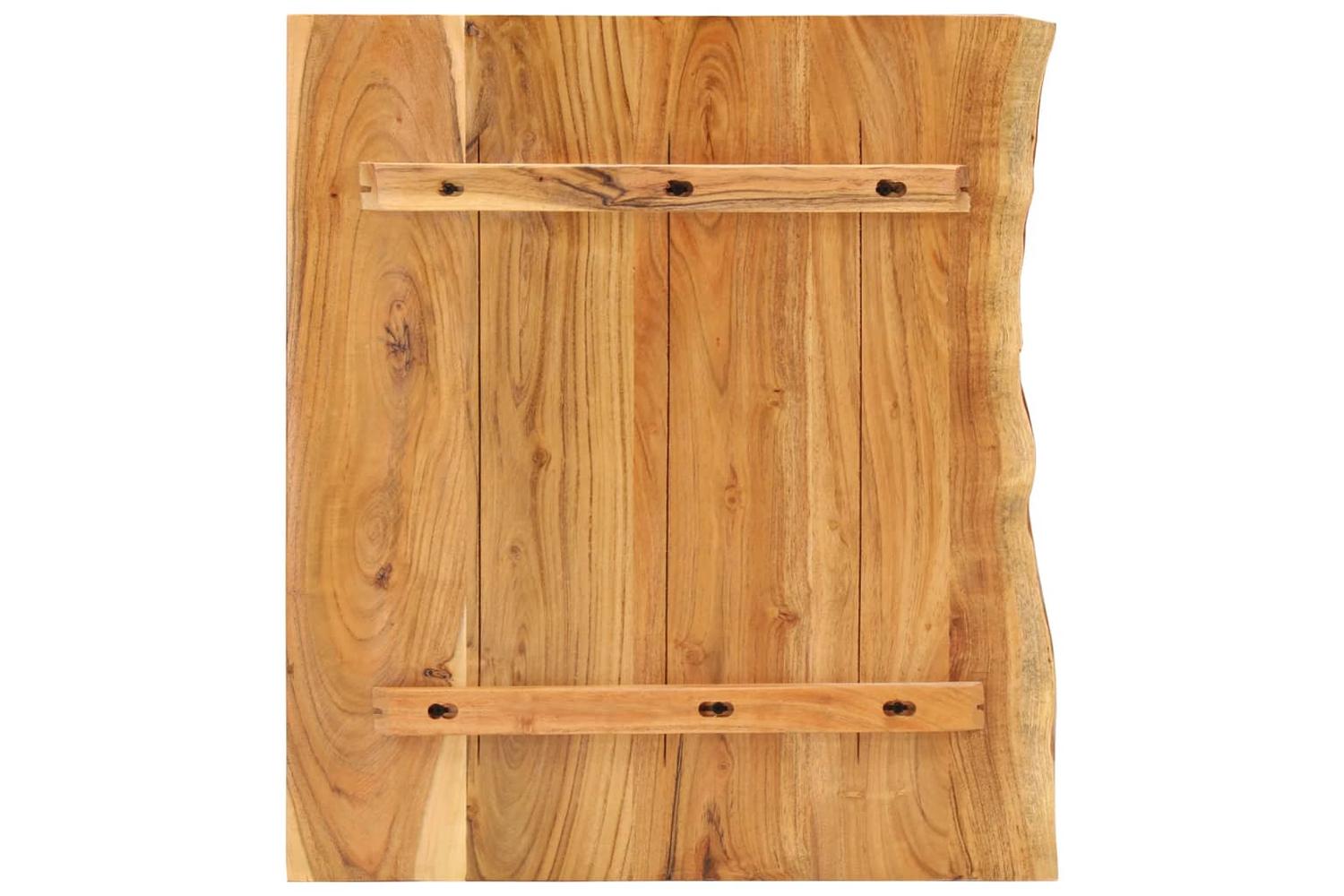 vidaXL 286317 Bathroom Vanity Top Solid Acacia Wood 58x52x2.5cm-2