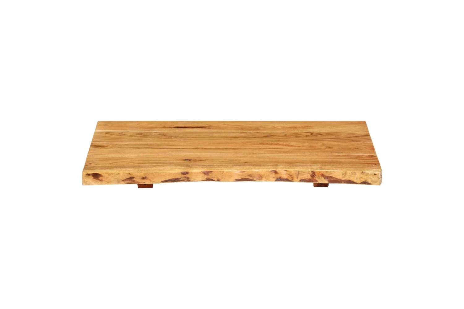 vidaXL 286317 Bathroom Vanity Top Solid Acacia Wood 58x52x2.5cm-3
