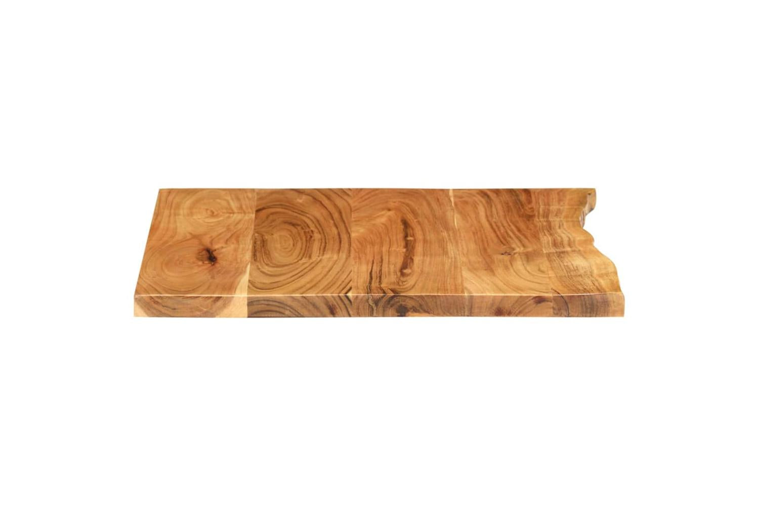 vidaXL 286317 Bathroom Vanity Top Solid Acacia Wood 58x52x2.5cm-4