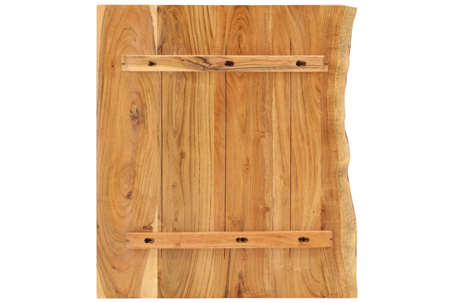 vidaXL 286318 Bathroom Vanity Top Solid Acacia Wood 58x52x3.8cm-2