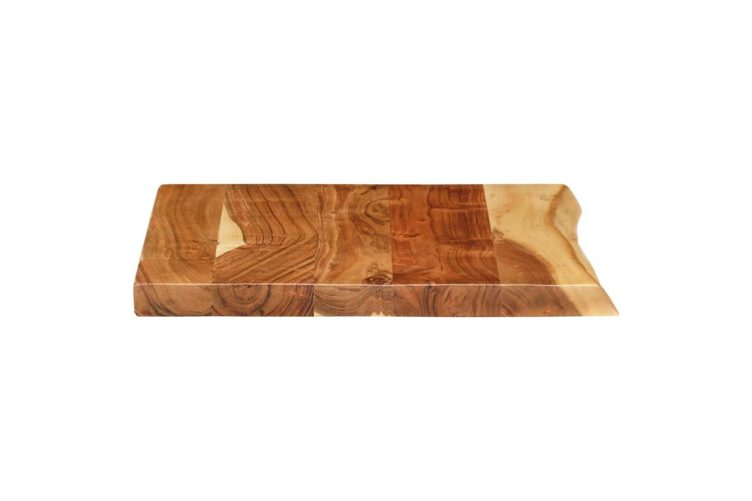 vidaXL 286318 Bathroom Vanity Top Solid Acacia Wood 58x52x3.8cm-4
