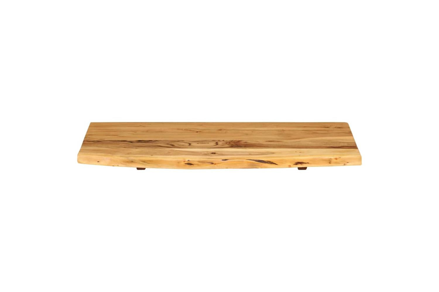 vidaXL 286319 Bathroom Vanity Top Solid Acacia Wood 80x52x2.5cm-3