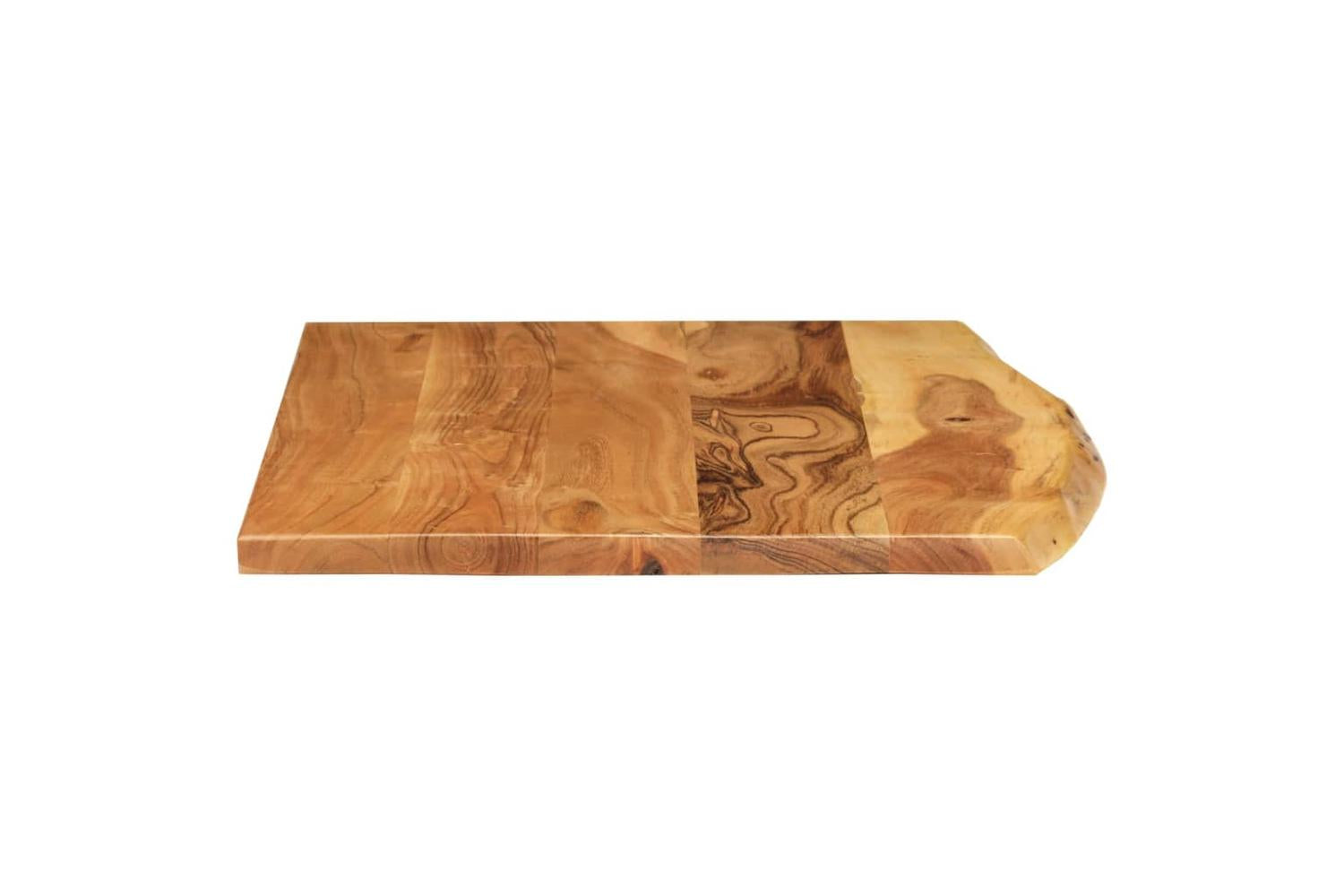 vidaXL 286319 Bathroom Vanity Top Solid Acacia Wood 80x52x2.5cm-4