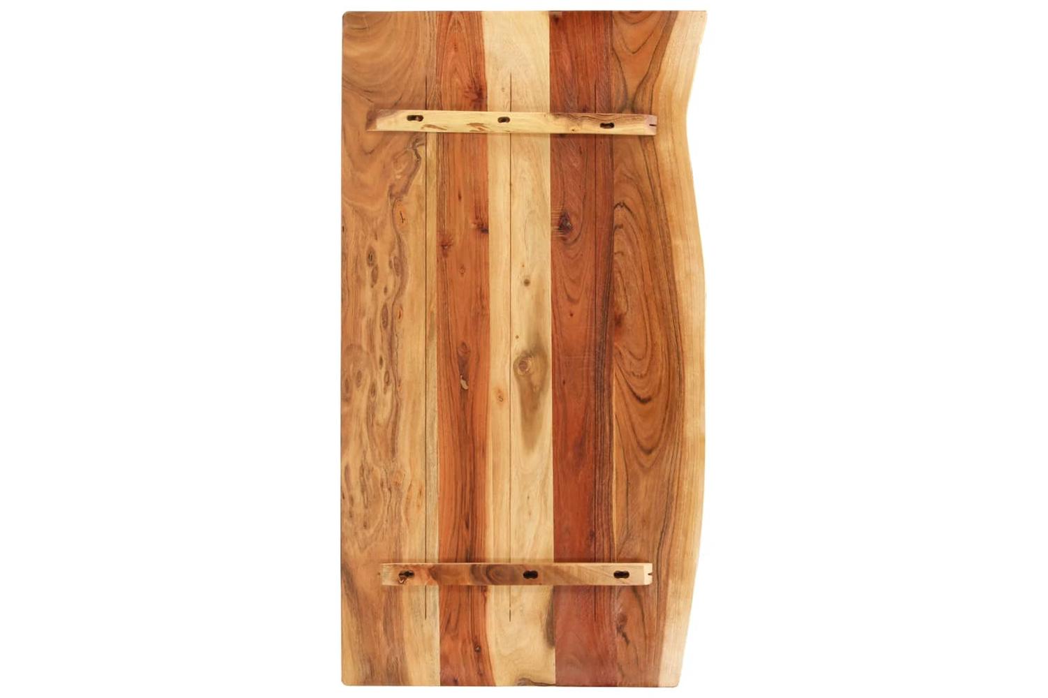 vidaXL 286321 Bathroom Vanity Top Solid Acacia Wood 100x52x2.5cm-2