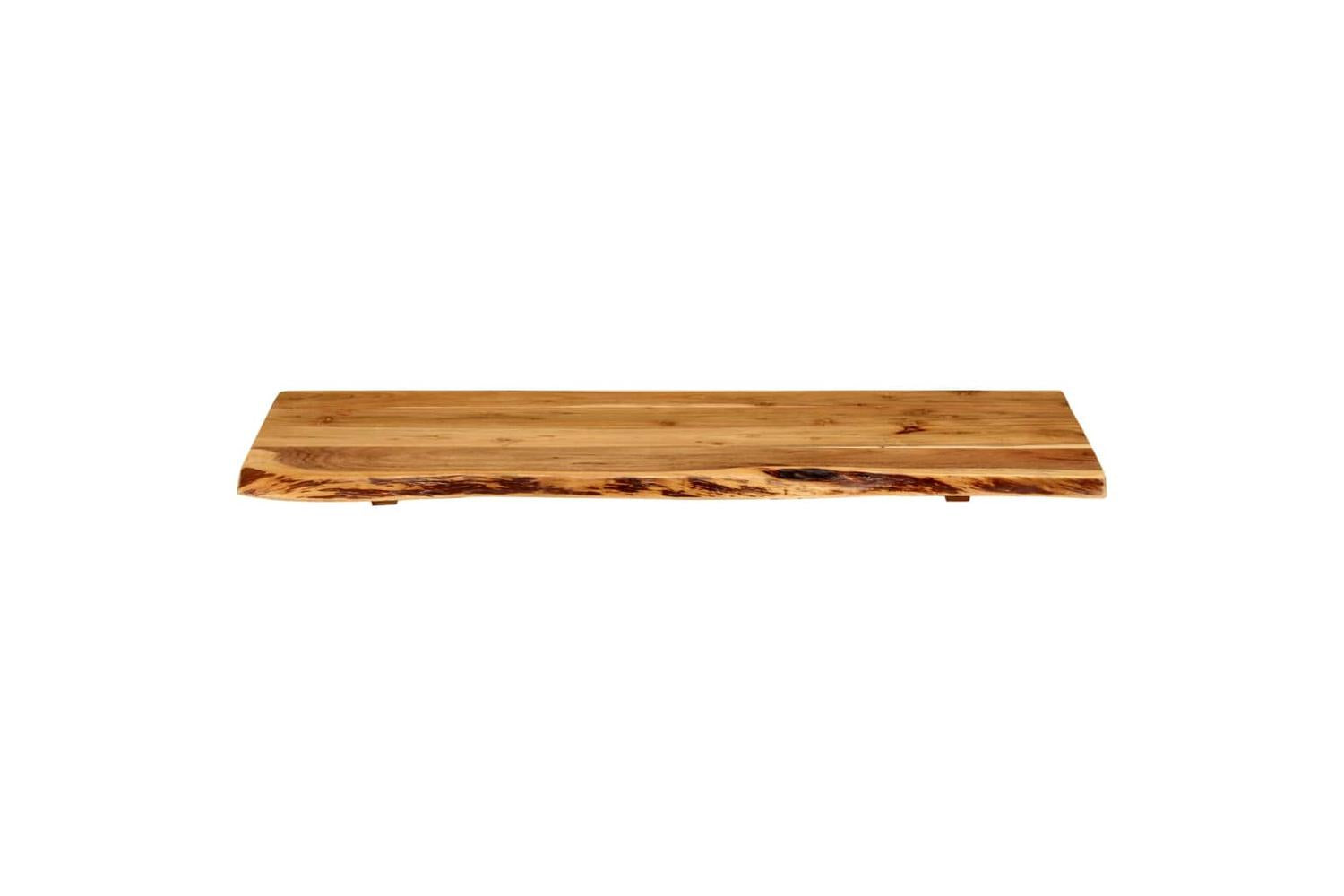 vidaXL 286321 Bathroom Vanity Top Solid Acacia Wood 100x52x2.5cm-3