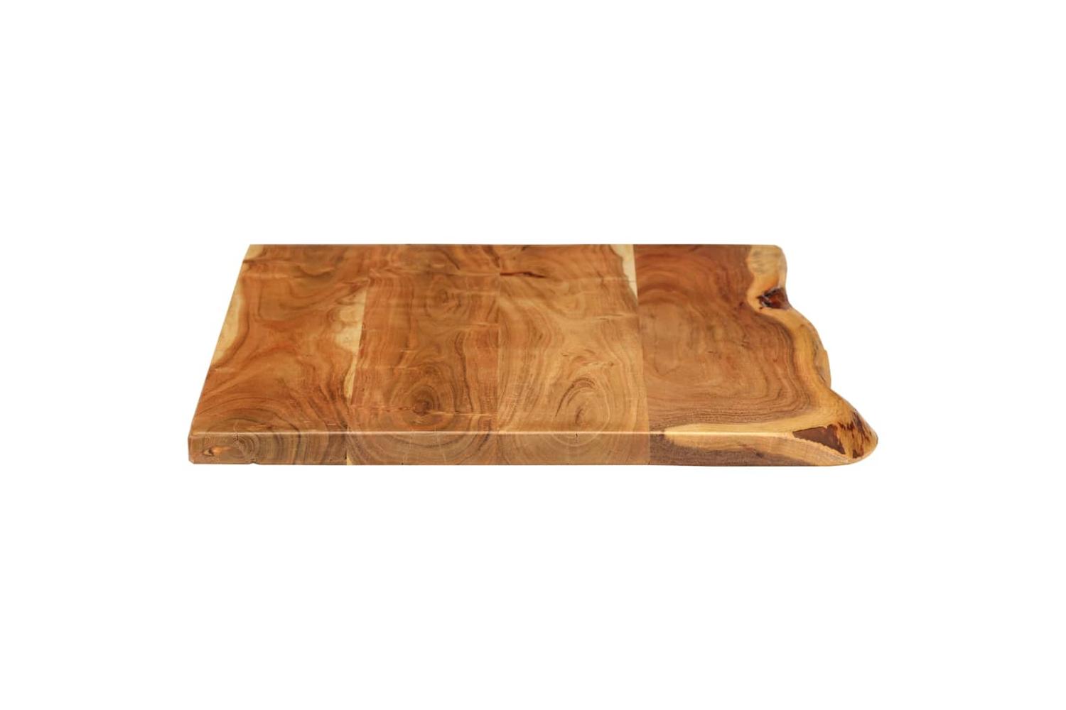 vidaXL 286321 Bathroom Vanity Top Solid Acacia Wood 100x52x2.5cm-4