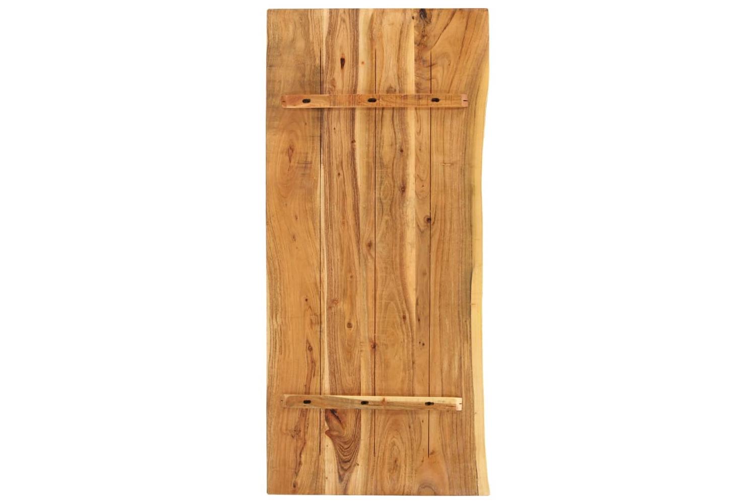 vidaXL 286325 Bathroom Vanity Top Solid Acacia Wood 140x52x2.5cm-2