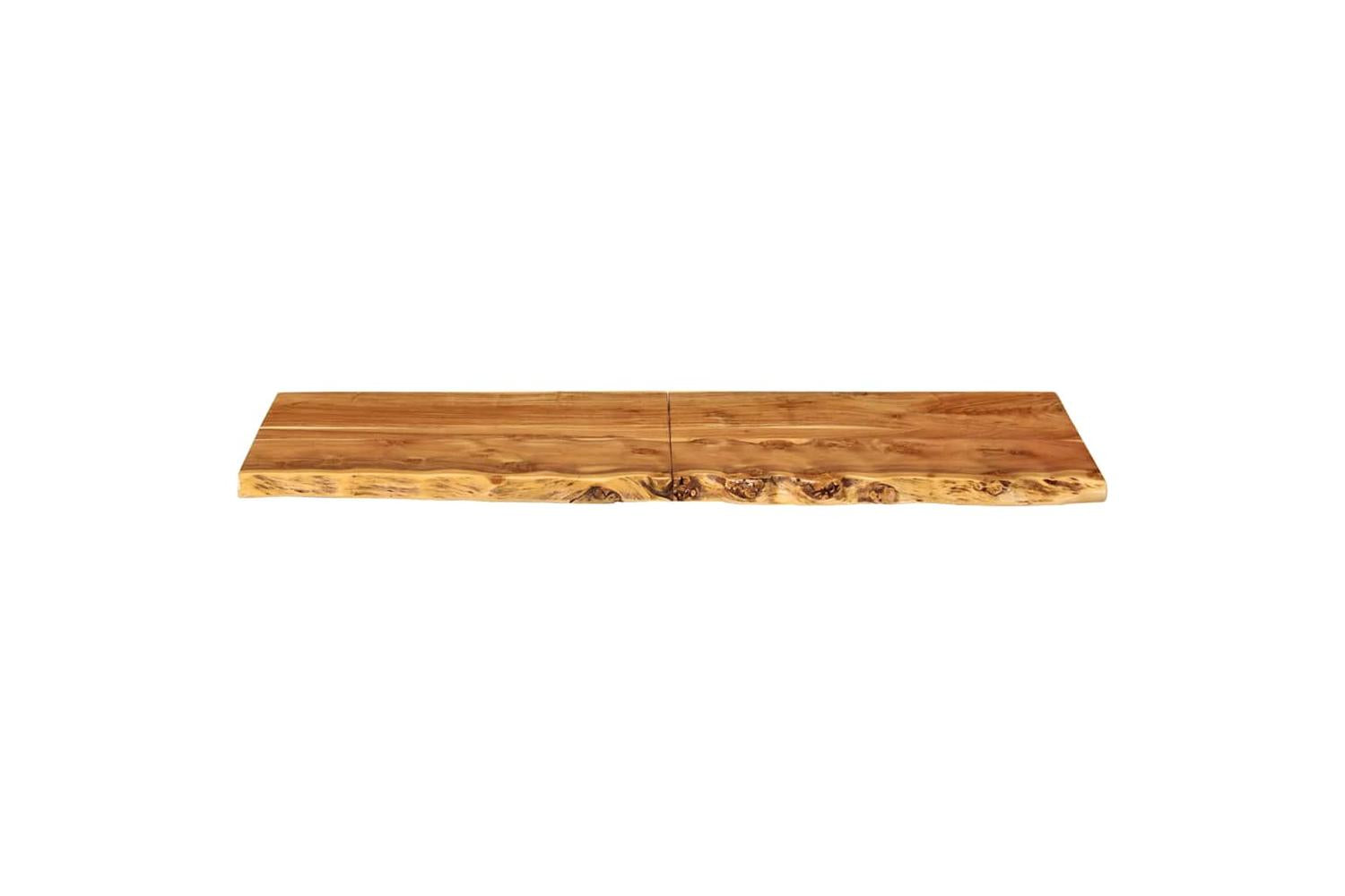 vidaXL 286326 Bathroom Vanity Top Solid Acacia Wood 140x52x3.8cm-3