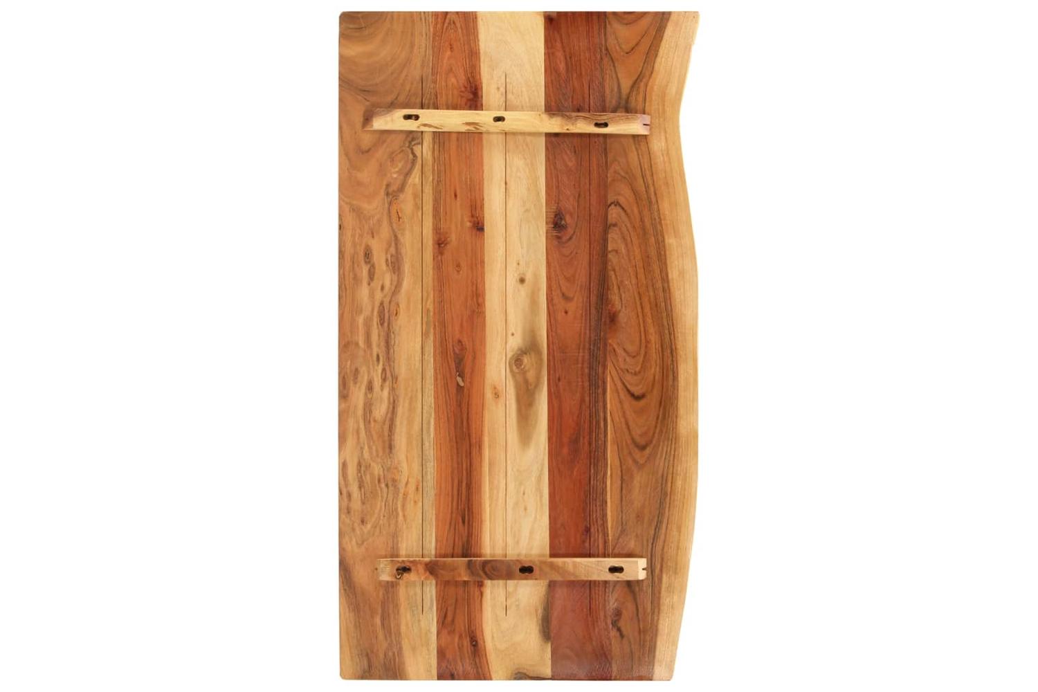 vidaXL 286322 Bathroom Vanity Top Solid Acacia Wood 100x52x3.8cm-2
