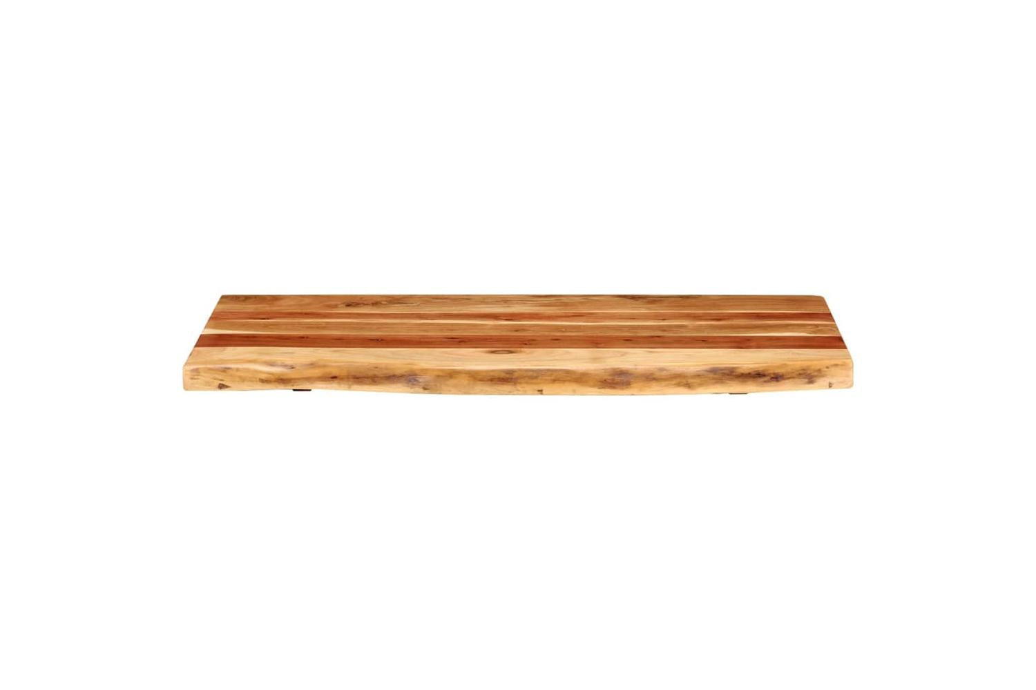 vidaXL 286322 Bathroom Vanity Top Solid Acacia Wood 100x52x3.8cm-3