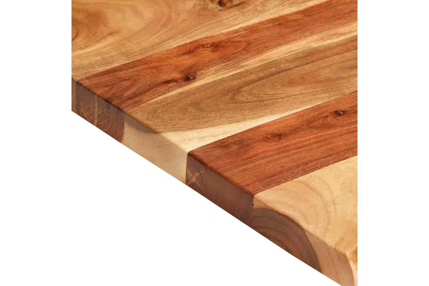 vidaXL 286322 Bathroom Vanity Top Solid Acacia Wood 100x52x3.8cm-5
