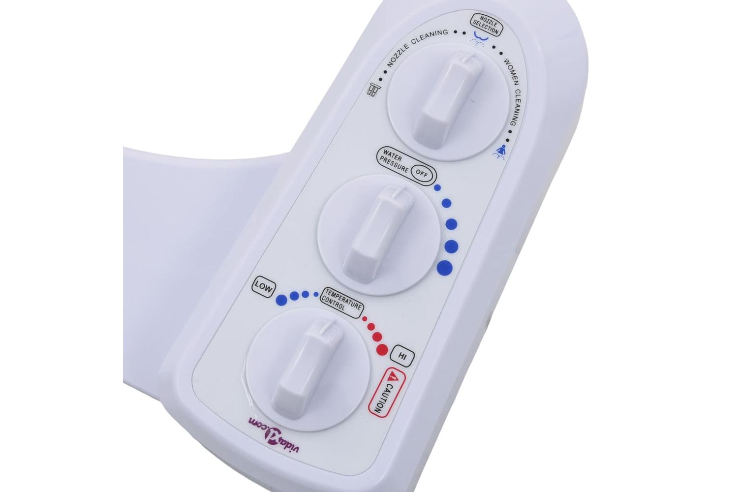 Vidaxl 145292 Bidet Toilet Seat Attachment Hot Cold Water Dual Nozzles-4