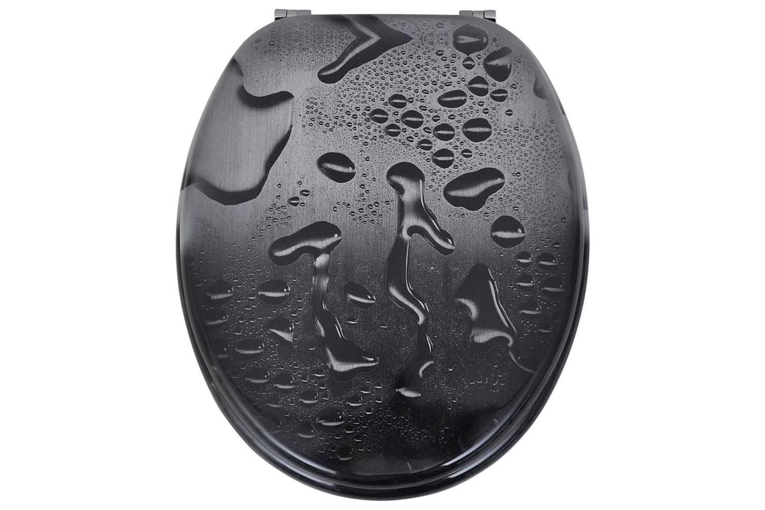 Vidaxl 275916 Toilet Seats With Lids 2 Pcs Mdf Water-3