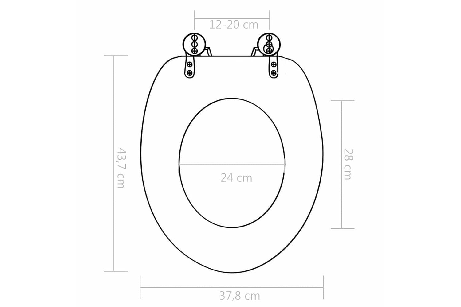 Vidaxl 276994 Wc Toilet Seats 2 Pcs With Soft Close Lids Mdf Bamboo Design-10