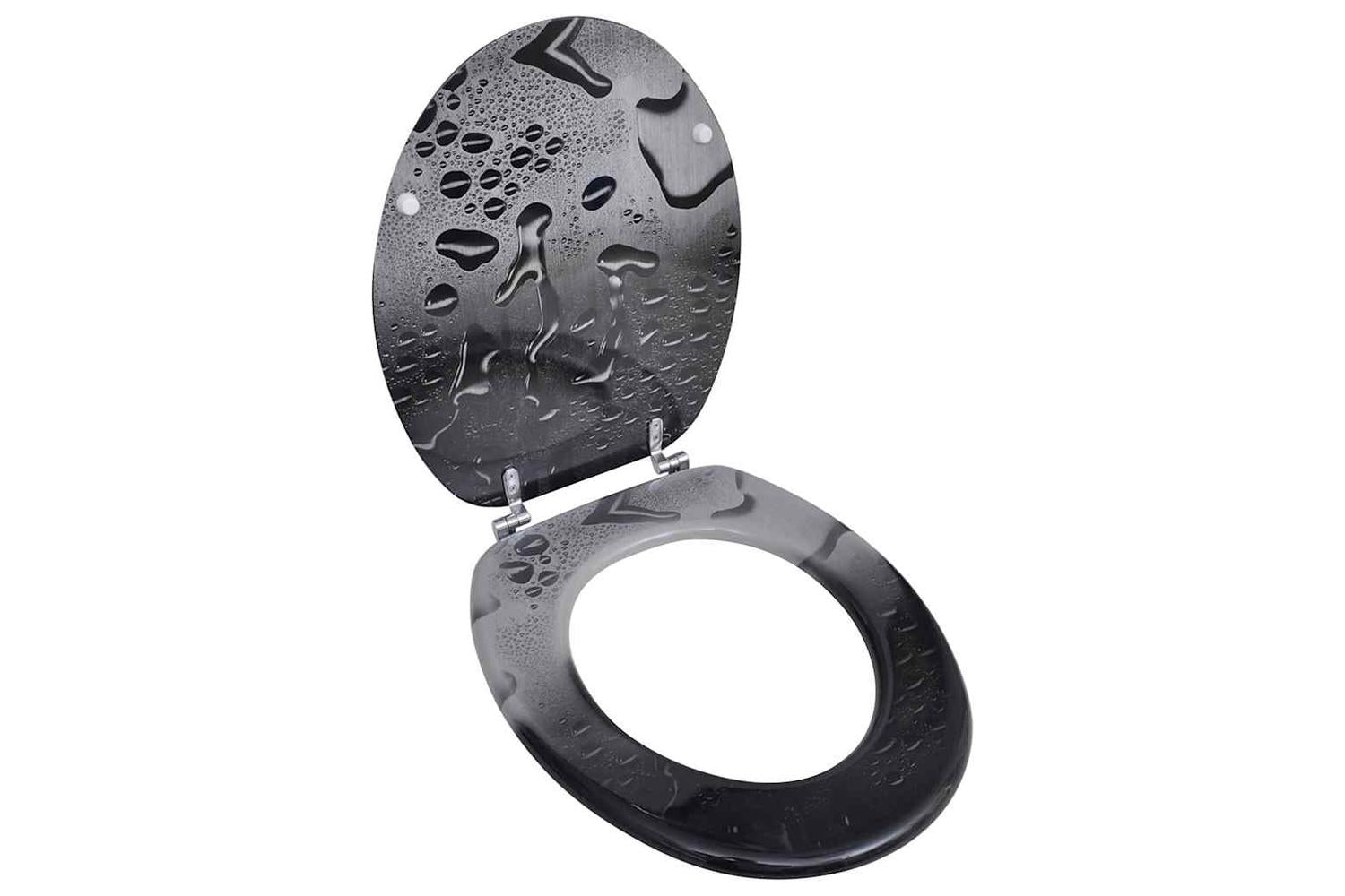 Vidaxl 141482 Toilet Seat With Mdf Lid Water Drop Design