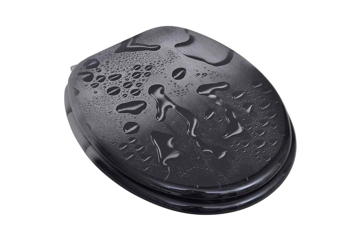 Vidaxl 141482 Toilet Seat With Mdf Lid Water Drop Design-2