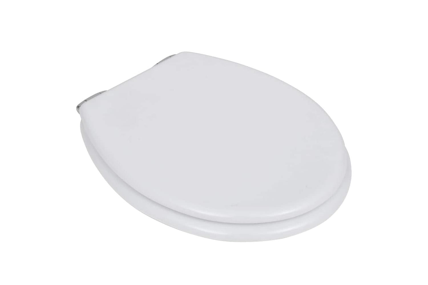 Vidaxl 275885 Toilet Seats With Soft Close Lids 2 Pcs Mdf White-3