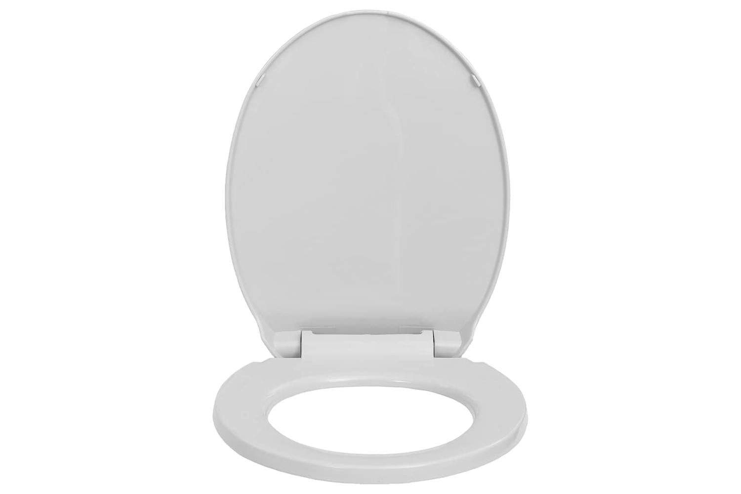 Vidaxl 145815 Soft-close Toilet Seat Quick Release Light Grey Oval-3