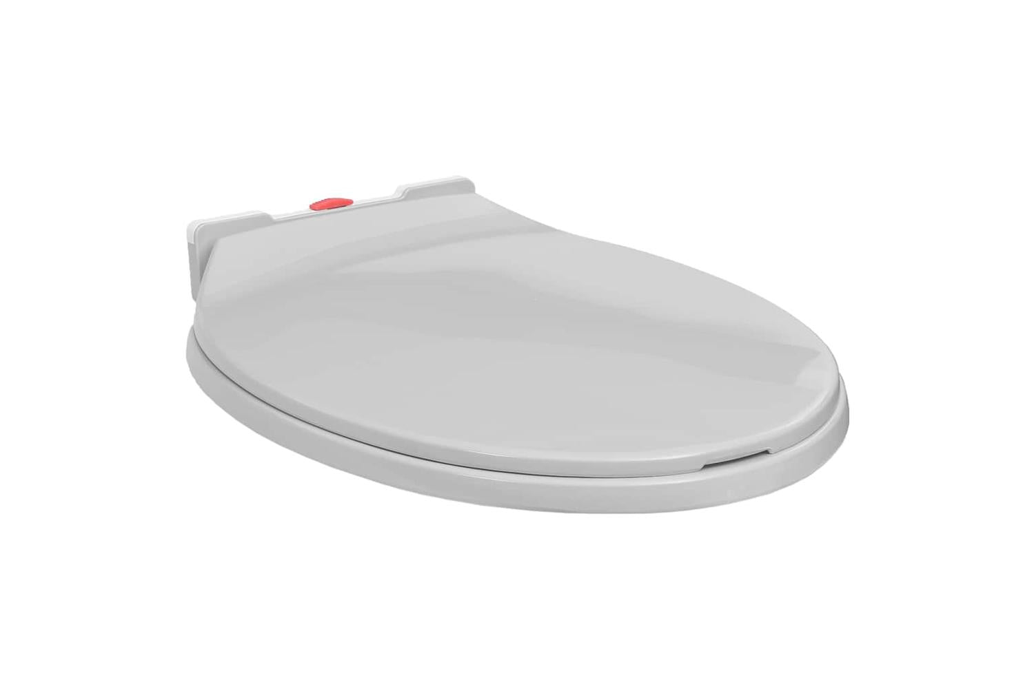 Vidaxl 145815 Soft-close Toilet Seat Quick Release Light Grey Oval-4