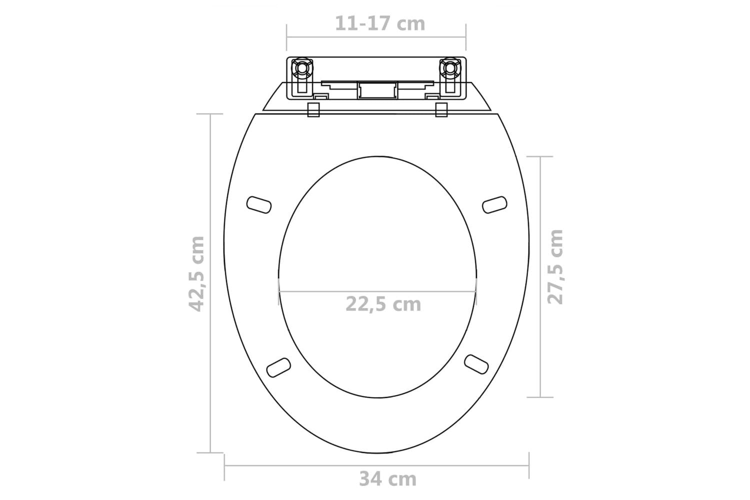 Vidaxl 275927 Toilet Seats With Soft Close Lids 2 Pcs Plastic White-8