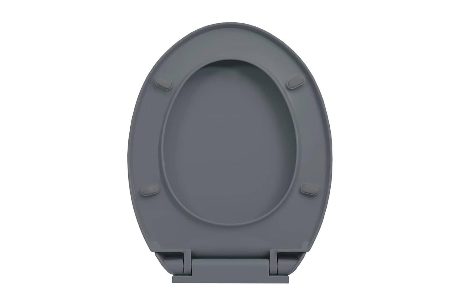 Vidaxl 145817 Soft-close Toilet Seat Quick Release Grey Oval-7