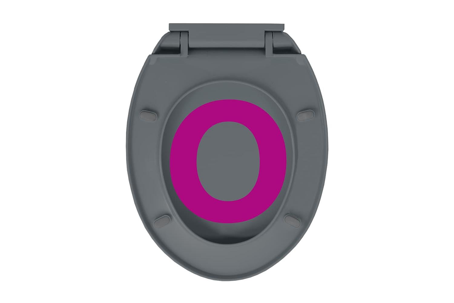 Vidaxl 145817 Soft-close Toilet Seat Quick Release Grey Oval-9