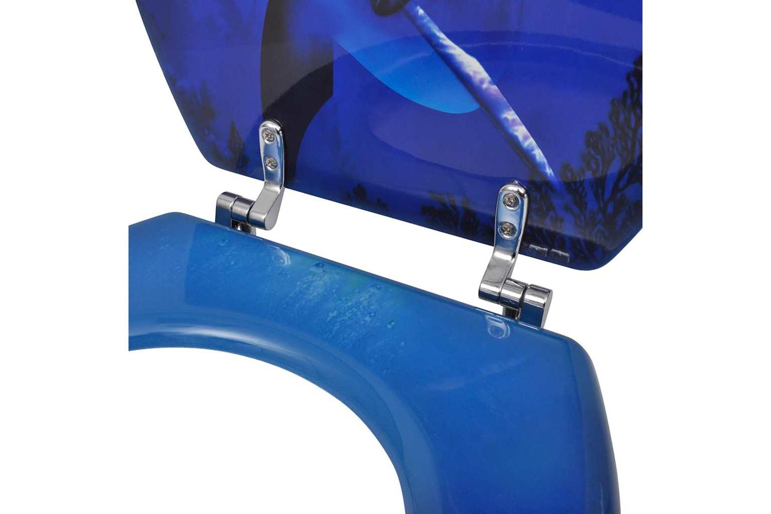 Vidaxl 275912 Toilet Seats With Lids 2 Pcs Mdf Dolphin-6