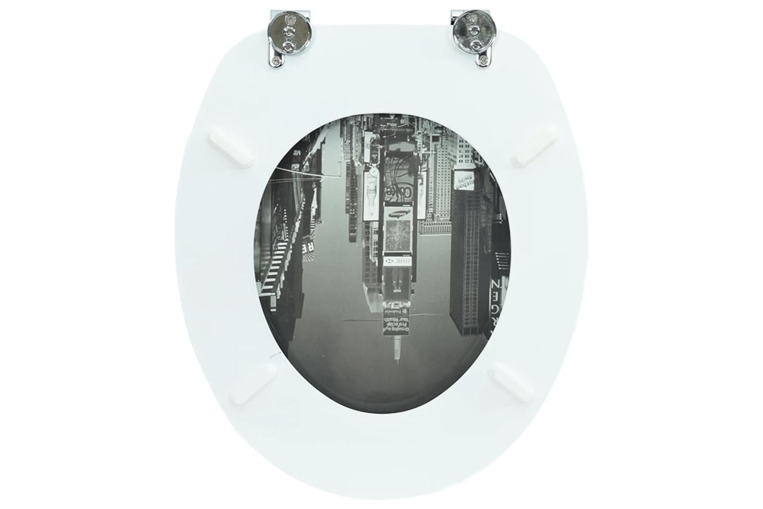 Vidaxl 141481 Toilet Seat With Mdf Lid New York Design-6