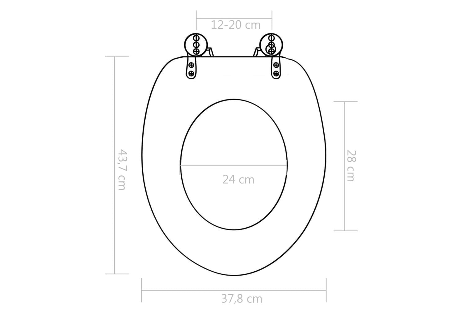 Vidaxl 143933 Wc Toilet Seat With Soft Close Lid Mdf Water Drop Design-9